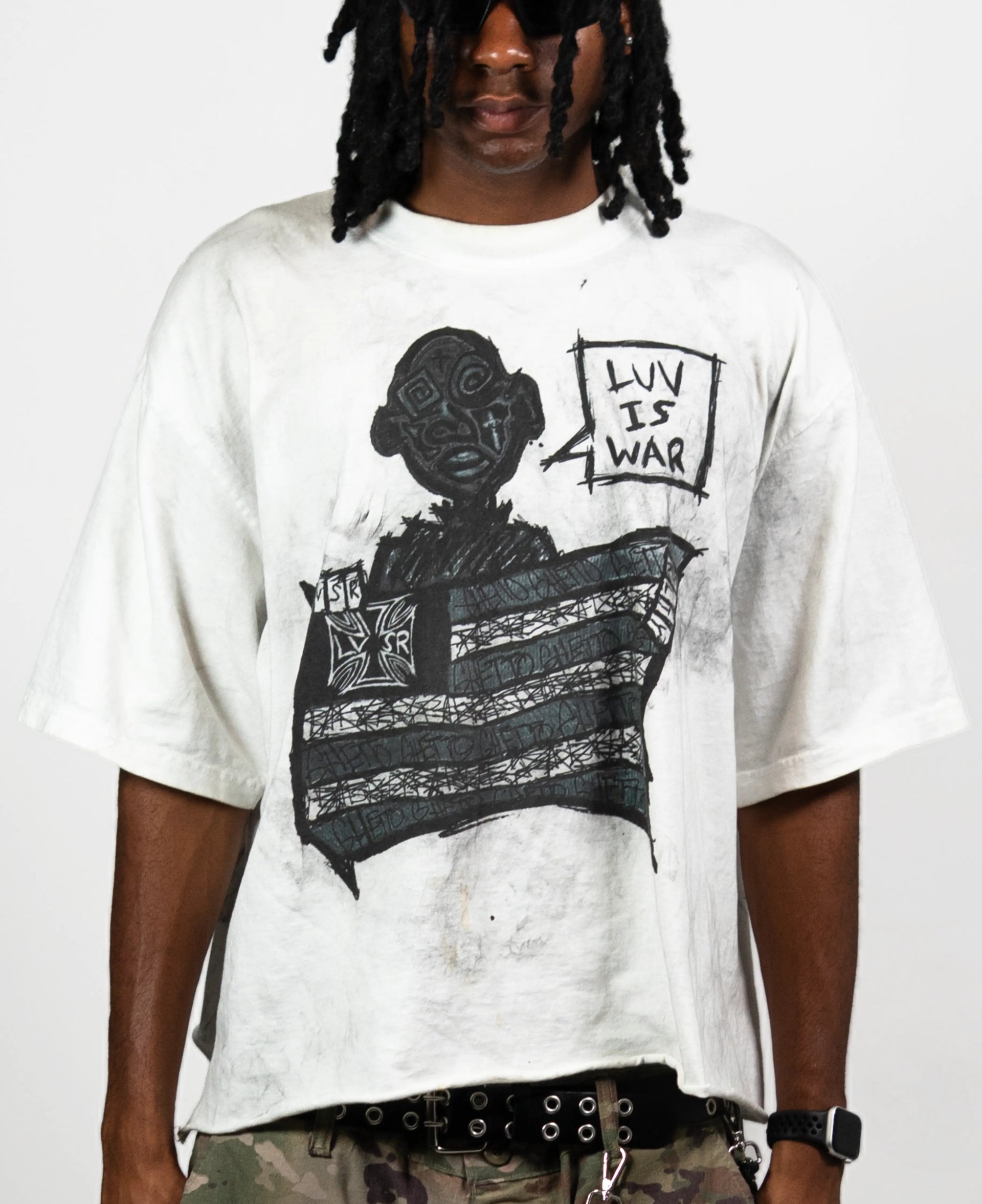 LUV IS WAR TEE